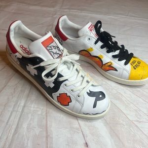 Adidas Stan Smith pop culture art sneakers sz 12